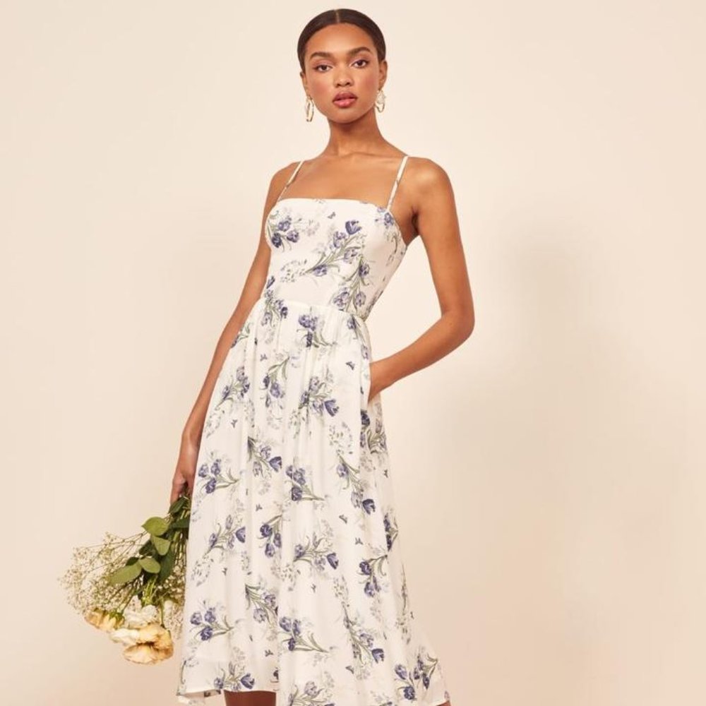 Reformation Rosehip Delilah Midi Dress